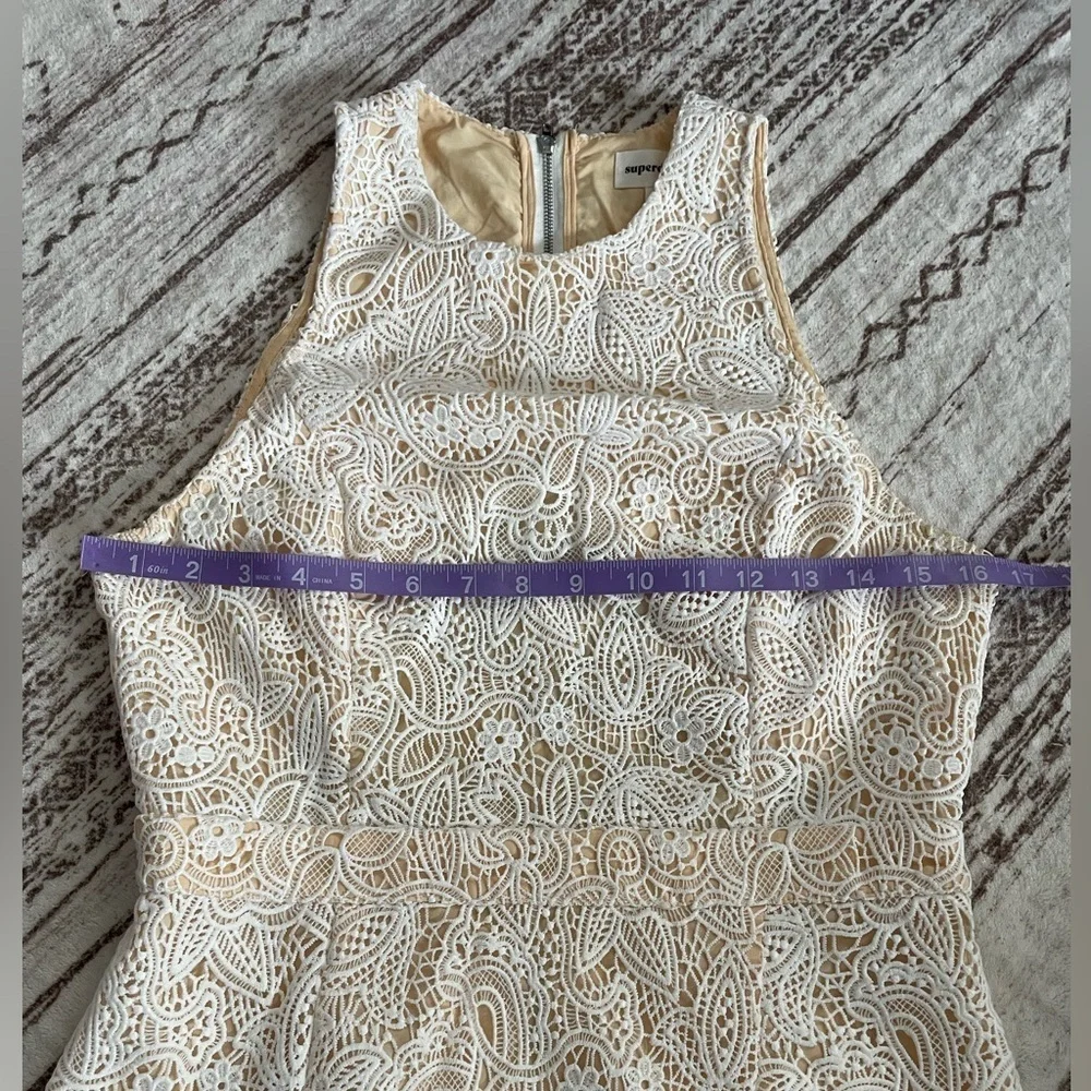 SUPERDOWN REVOLVE patty high neck crochet dress SIZE M bridal evening